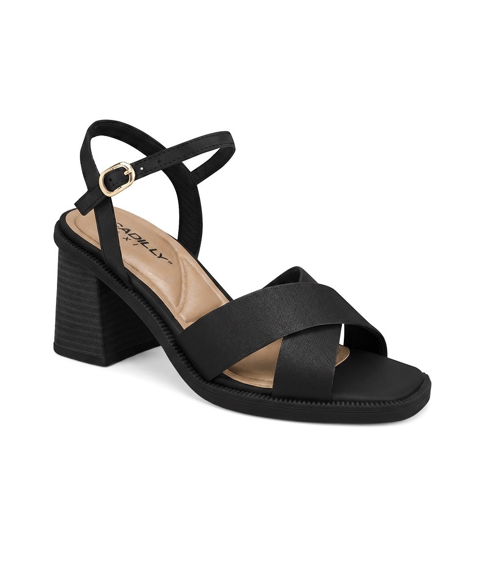 Sandália Piccadilly Queila Salto Alto Preto Preto 3