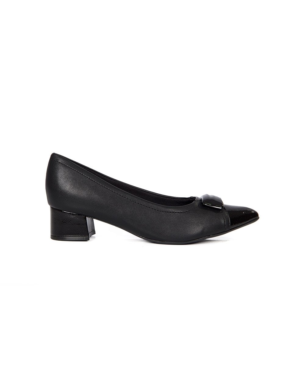 Sapato Scarpin Piccadilly Salto Médio Preto
