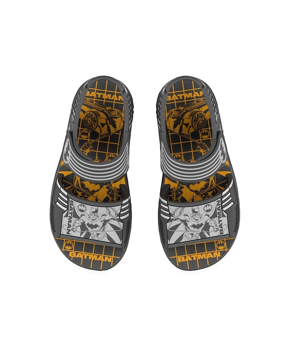 Sandália Infantil Grendene Batman Combat Cinza Cinza 3