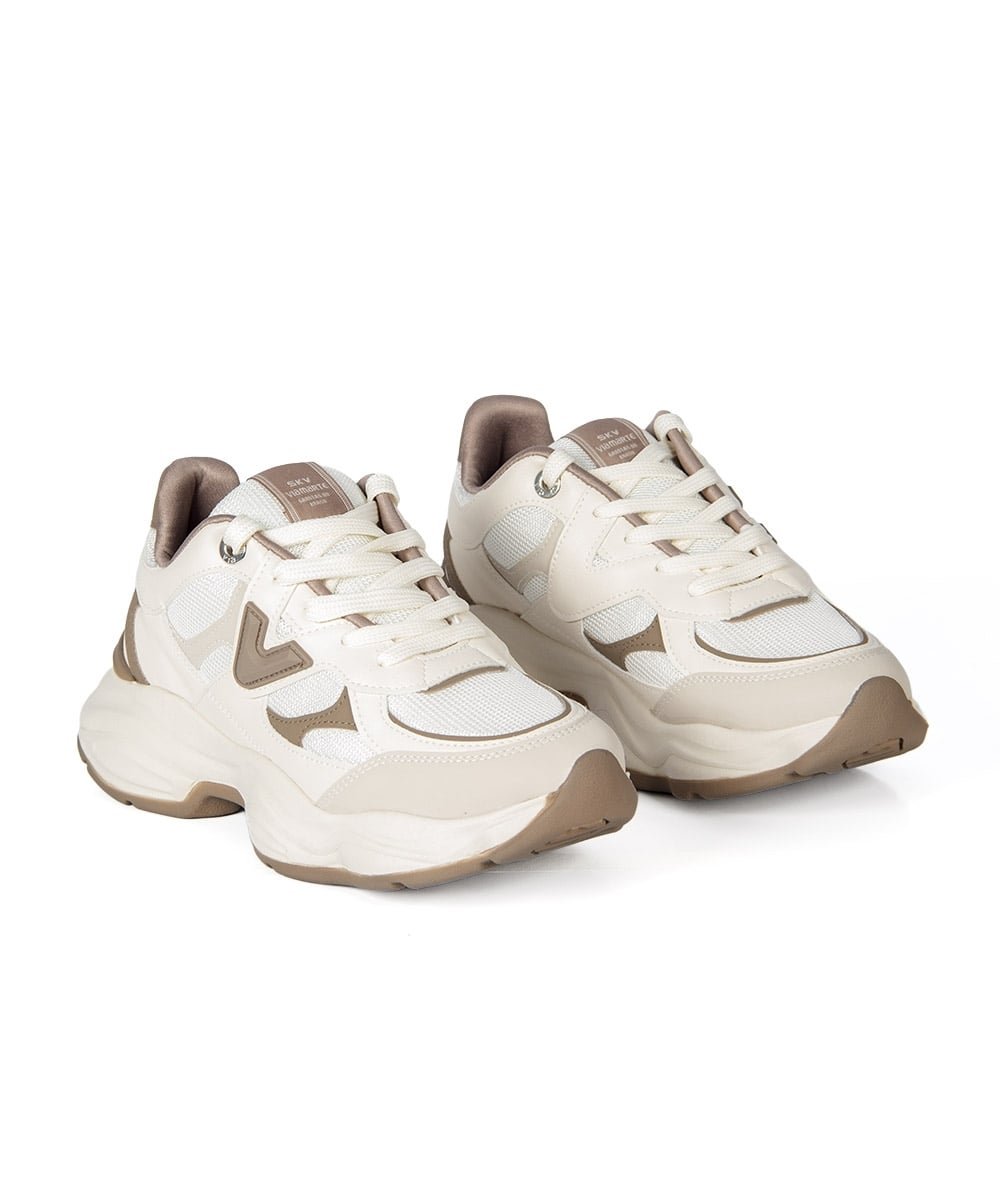 Tênis Feminino Via Marte Casual Chunky Bege