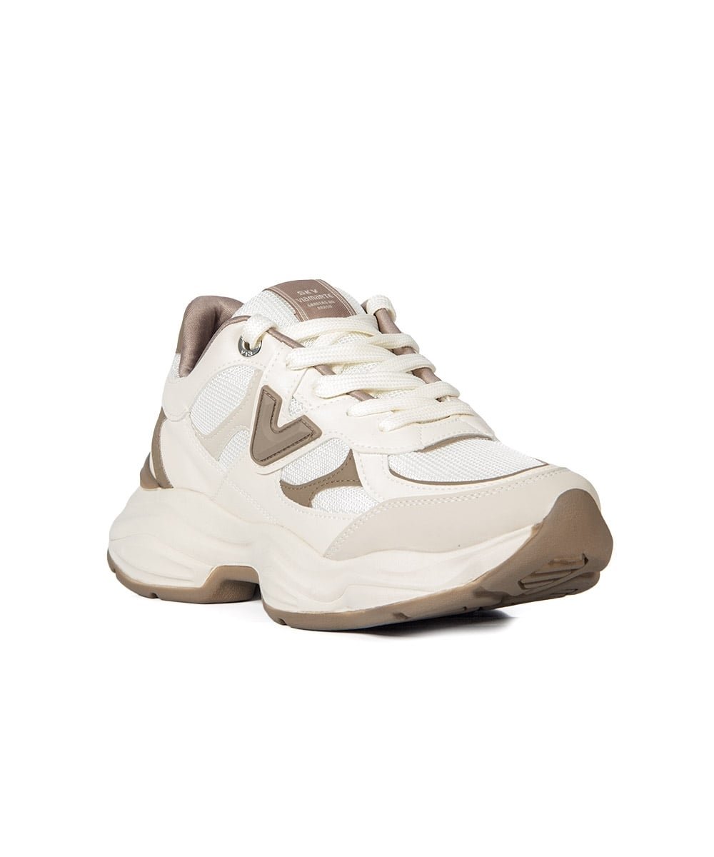 Tênis Feminino Via Marte Casual Chunky Bege Bege 2