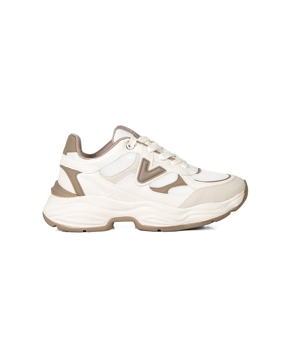 Tênis Feminino Via Marte Casual Chunky Bege Bege 3