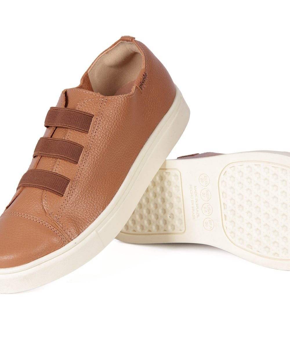 Tênis Feminino Pixolé Couro 1885-76 Caramelo Caramelo 6