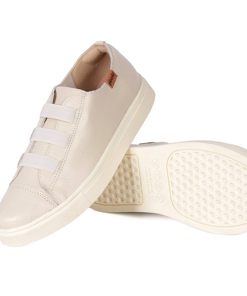 Tênis Feminino Pixolé Couro 1885-76 Off White Off White 6