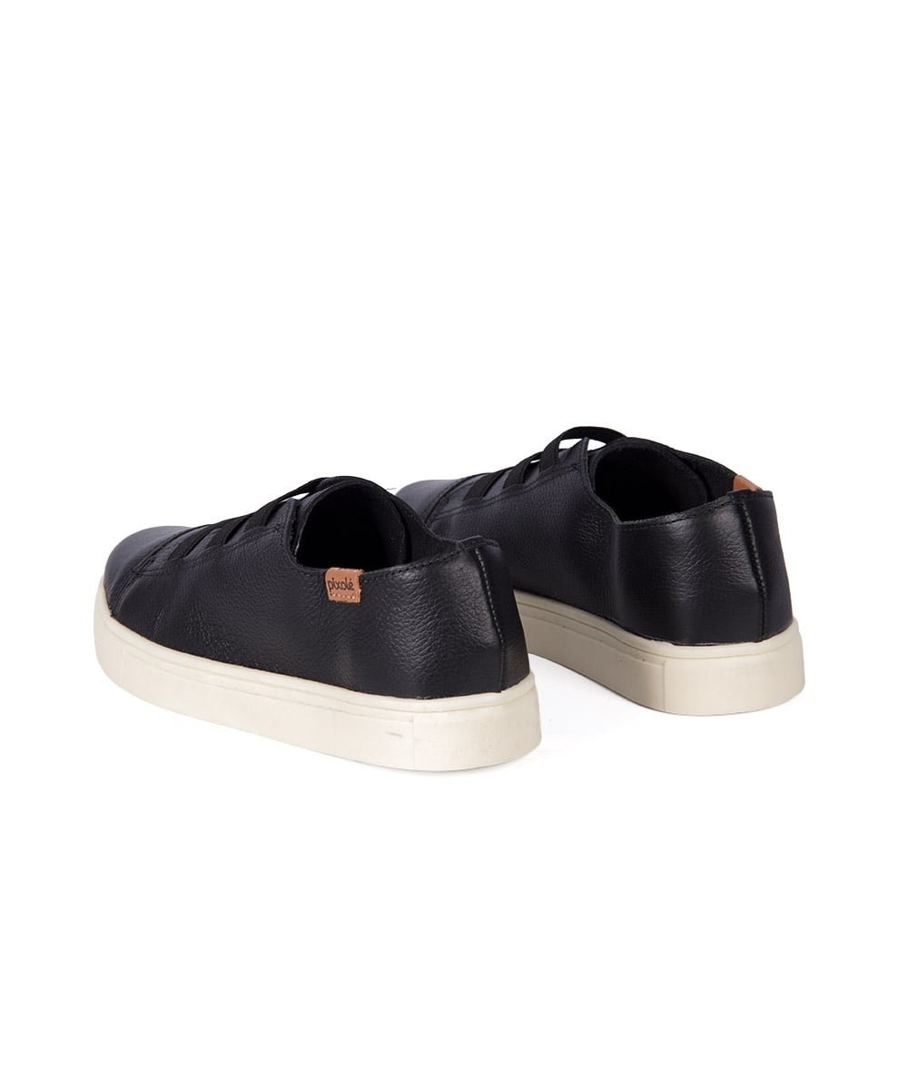 Tênis Feminino Pixolé Couro 1885-76 Preto Preto 5