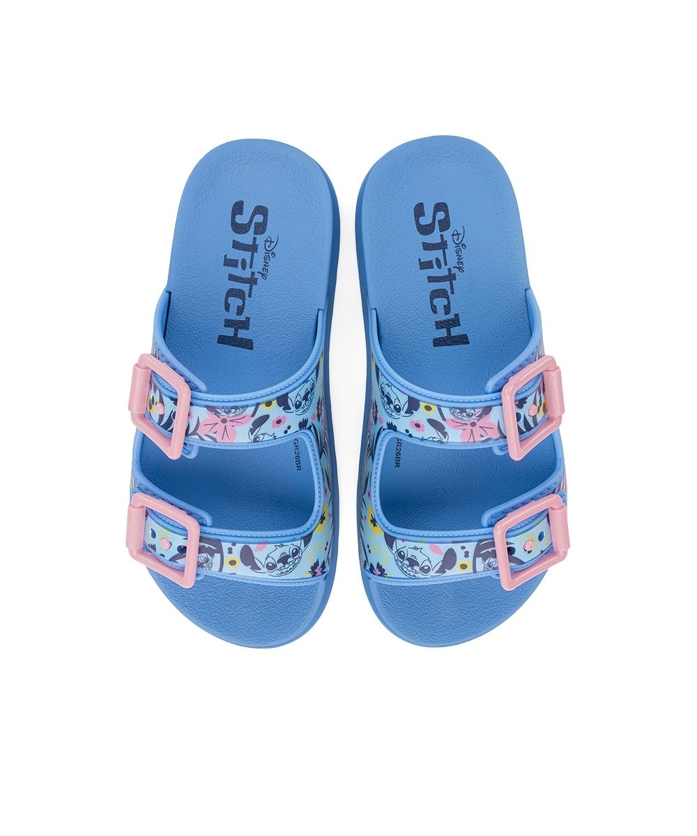 Chinelo Infantil Grendene Disney Stitch Azul Azul 3
