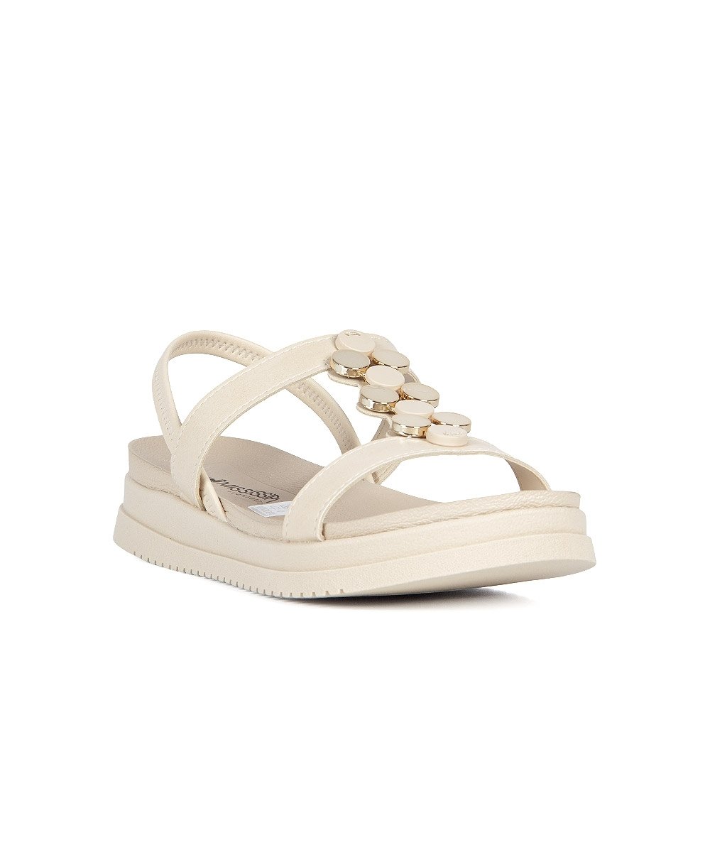 Sandália Mississipi Flatform J1932 Creme