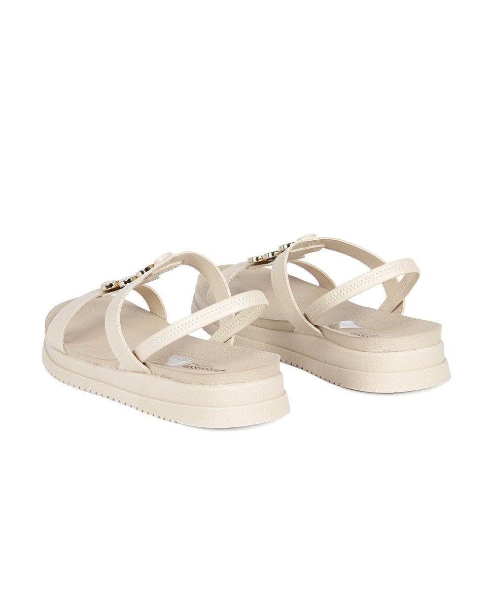 Sandália Mississipi Flatform J1932 Creme Creme 3