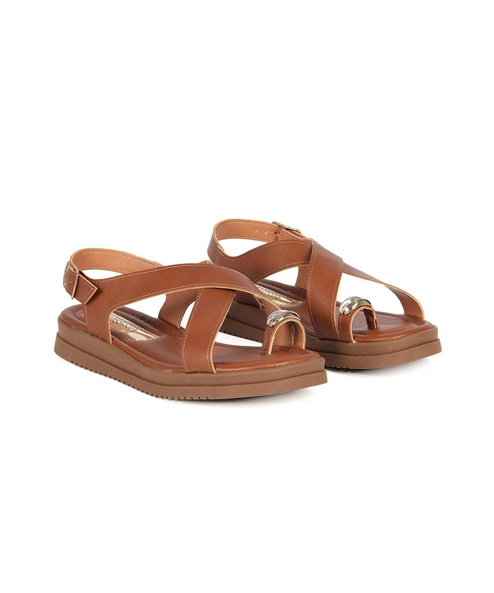 Sandália Mississipi Flatform Marrom