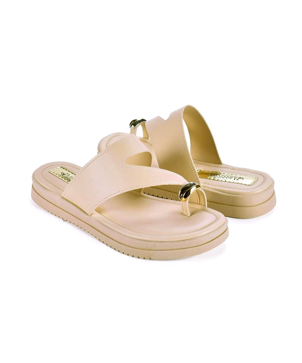 Tamanco Mississipi Flatform Creme Creme 3