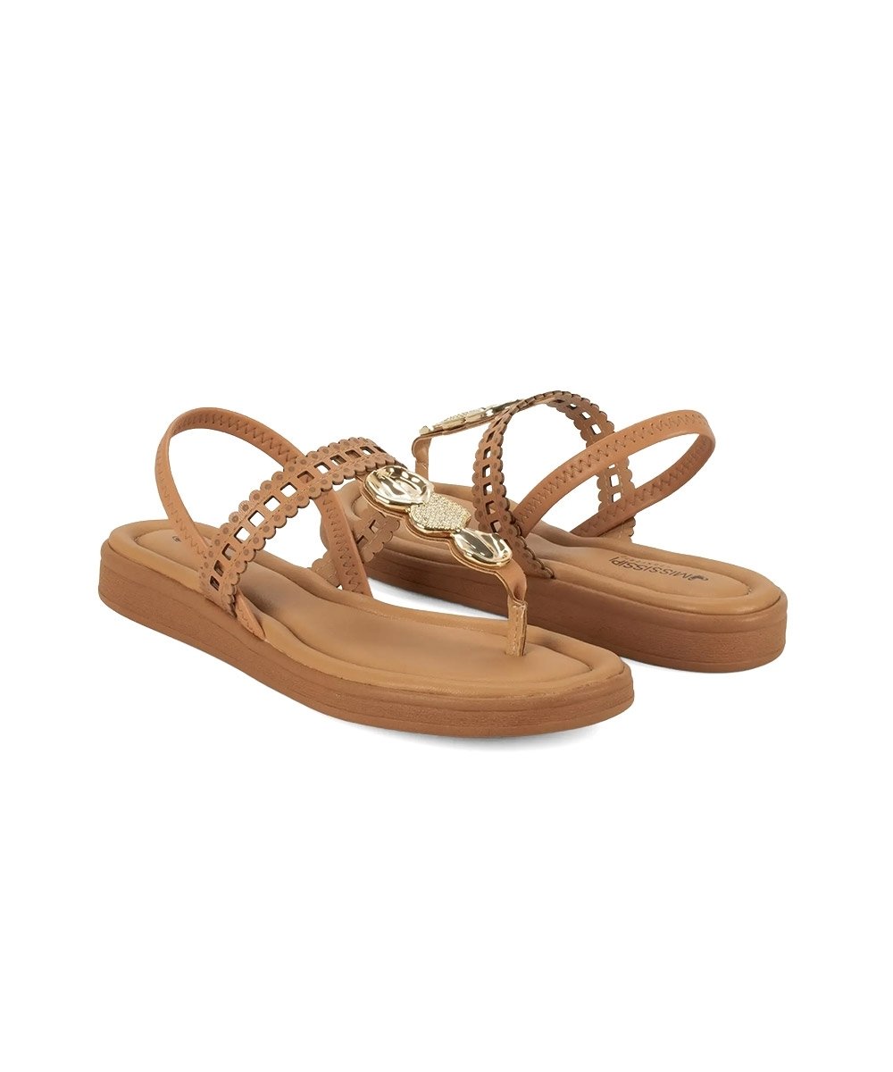 Sandália Feminina Mississipi Flatform Marrom Marrom 5