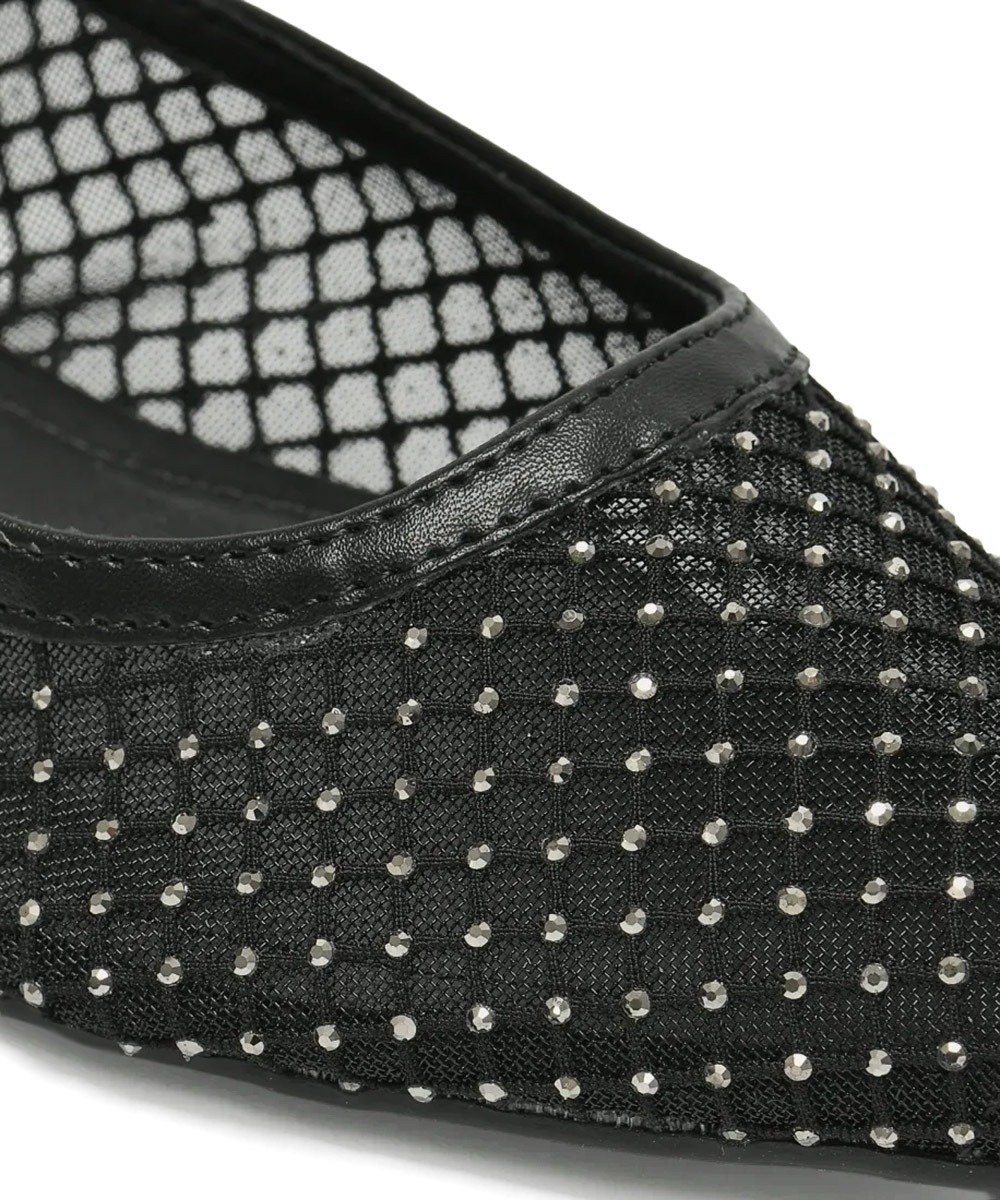 Sapatilha Slingback Via Marte Bico Fino Preto Preto 4