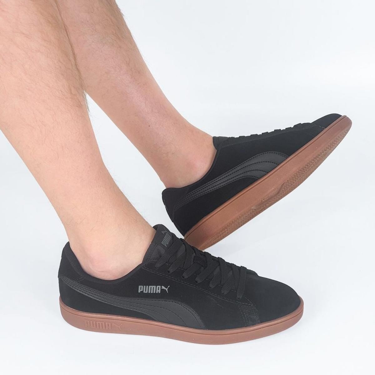 Tênis Puma Smash V2 BDP Nobuck Preto 2