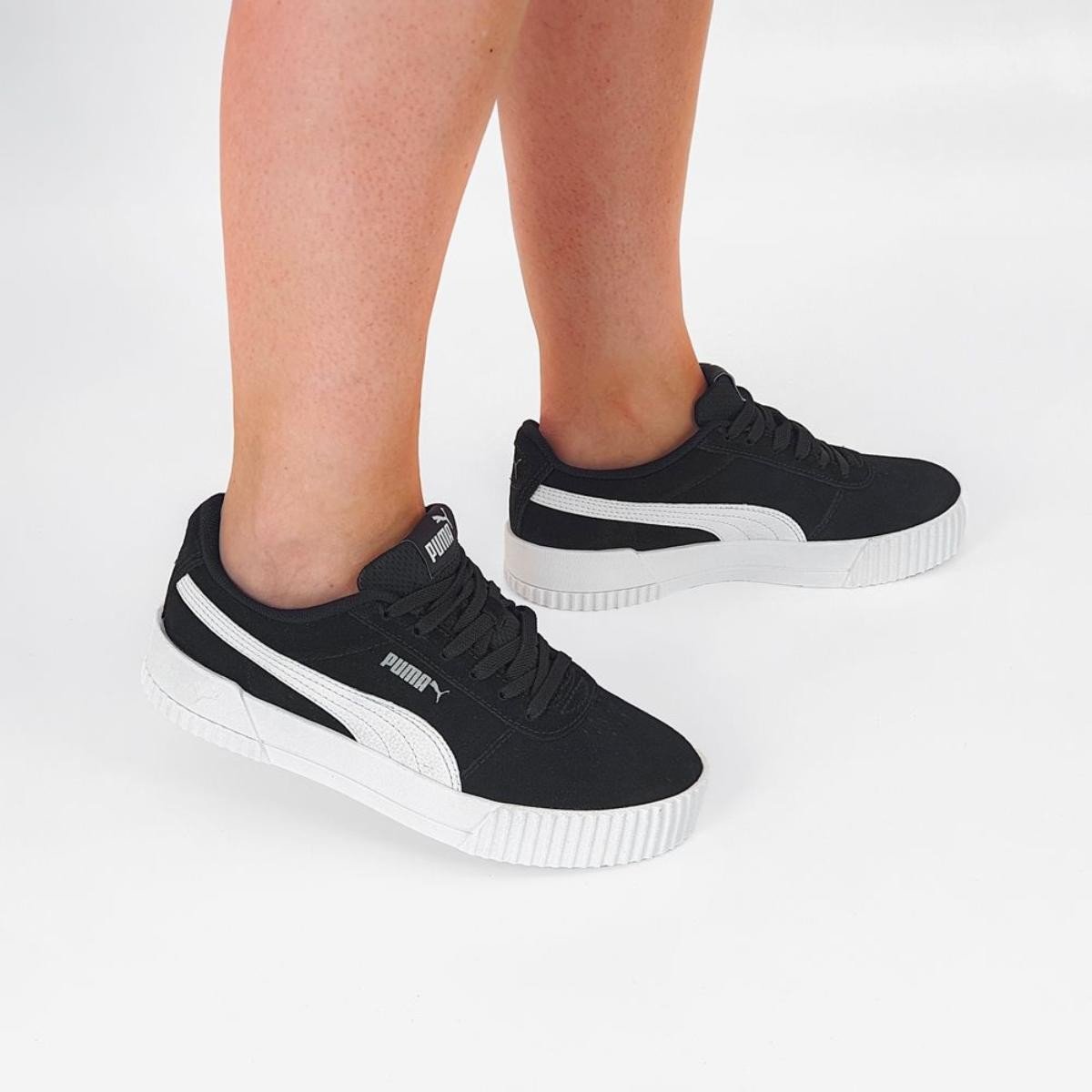 Tênis Puma Carina Bdp Puma Suede Preto Feminino Tênis Puma Carina