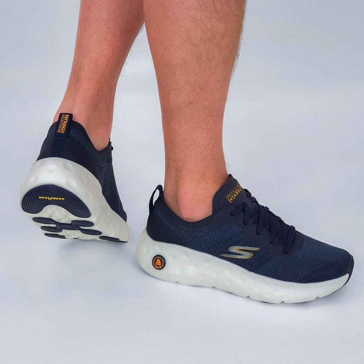 Tênis Skechers Max Cushioning Hyper Craze Bounce Rebound Masculino Azul 2