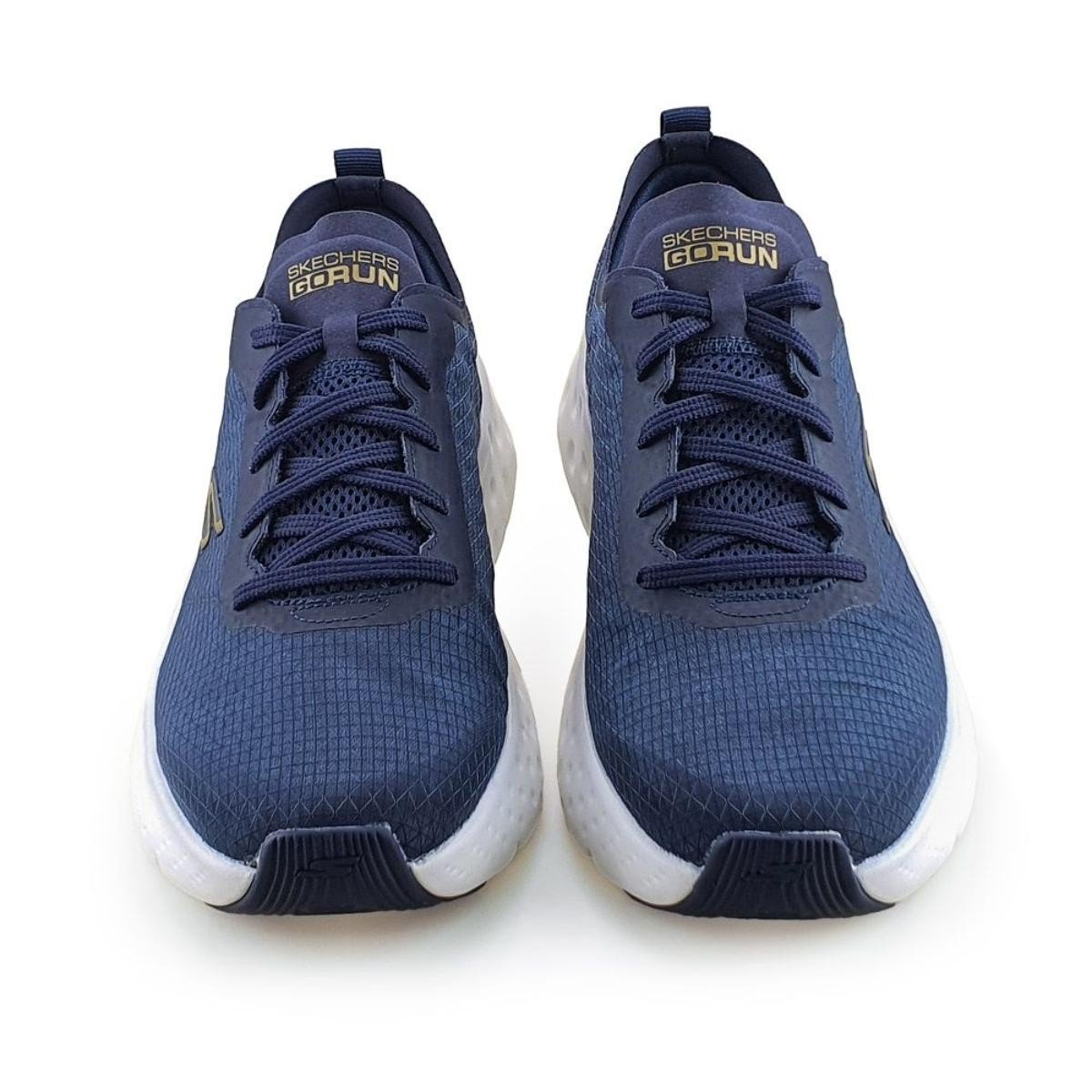 Tênis Skechers Max Cushioning Hyper Craze Bounce Rebound Masculino Azul 5