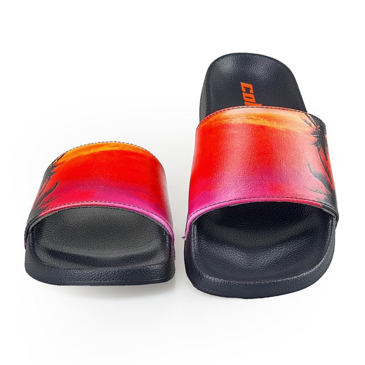 Chinelo Colcci Slide Feminino Estampa Sunset Preto 3