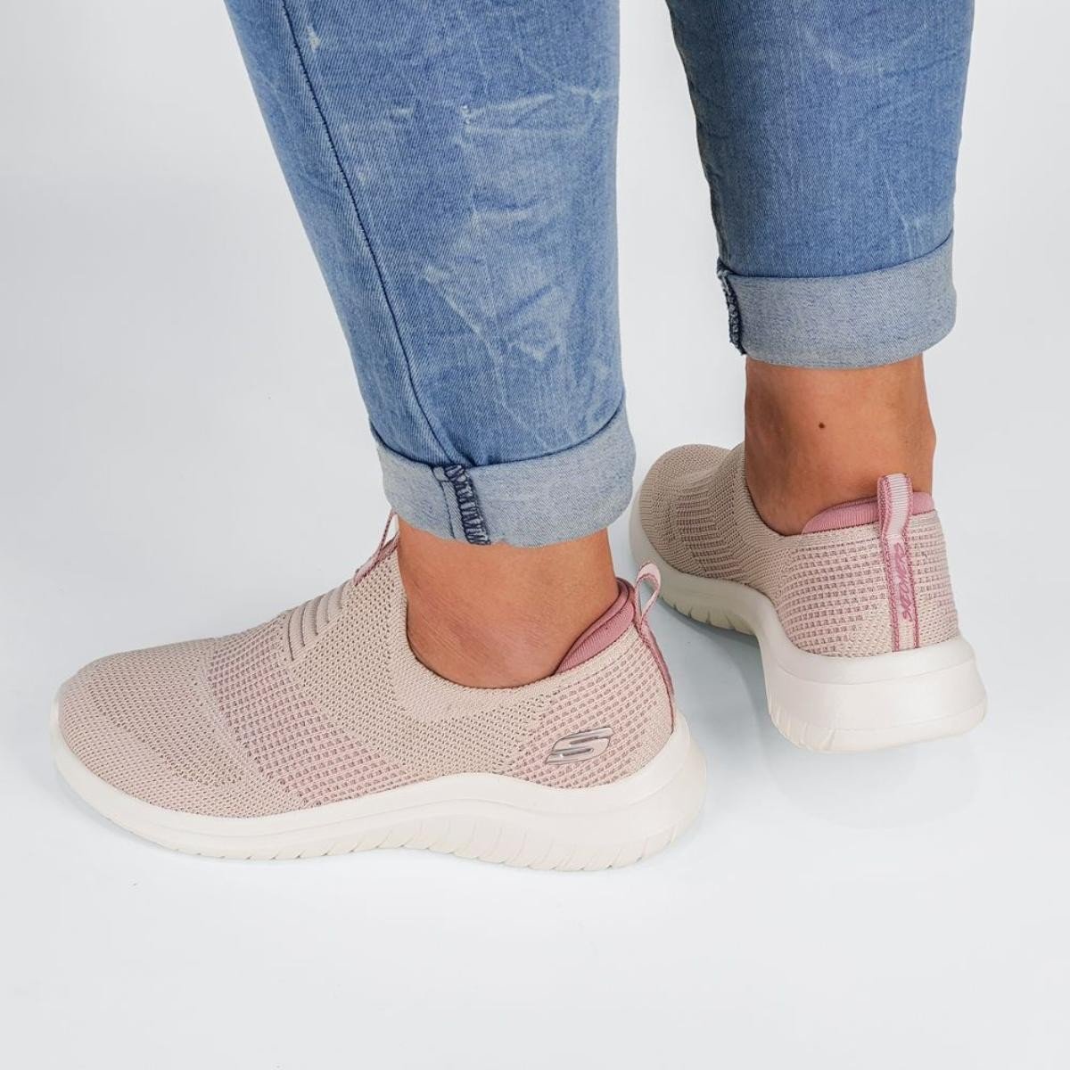 Tênis Skechers Feminino Ultra Flex 2.0 Pretty Dazzling Bege 2