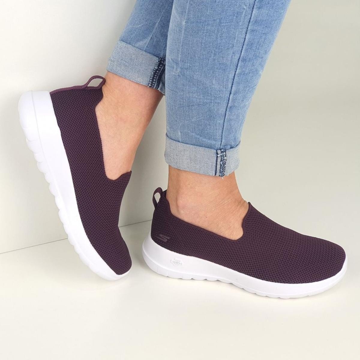 Tênis Skechers sem Cadarço Go Walk Joy Sensational Day Vermelho 2