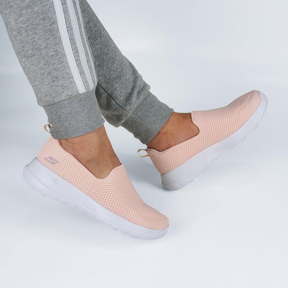 Tênis Skechers Feminino sem Cadarço Go Walk Joy Rosa 2