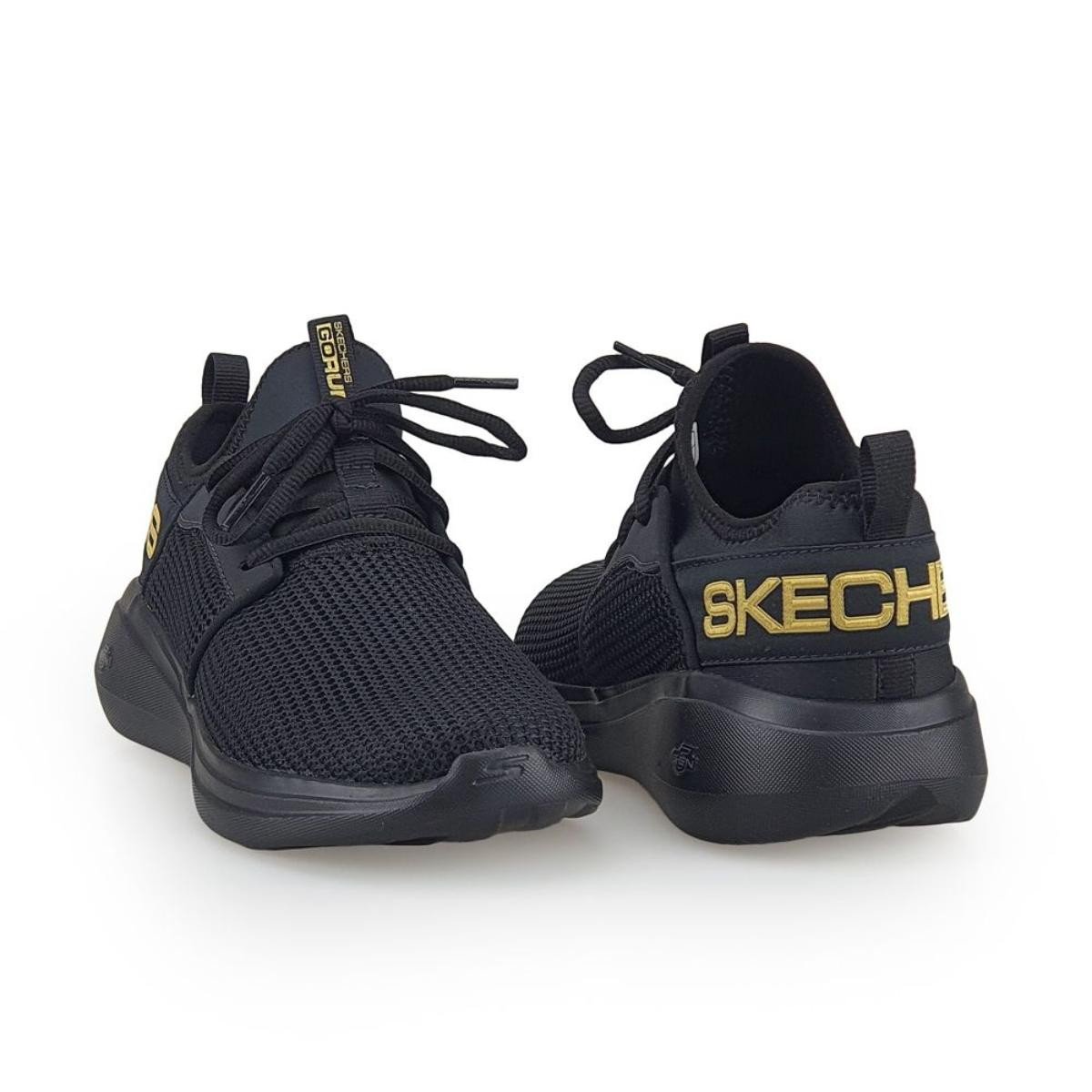 Tênis Skechers Unissex Go Run Fast Valor Corrida Preto 4