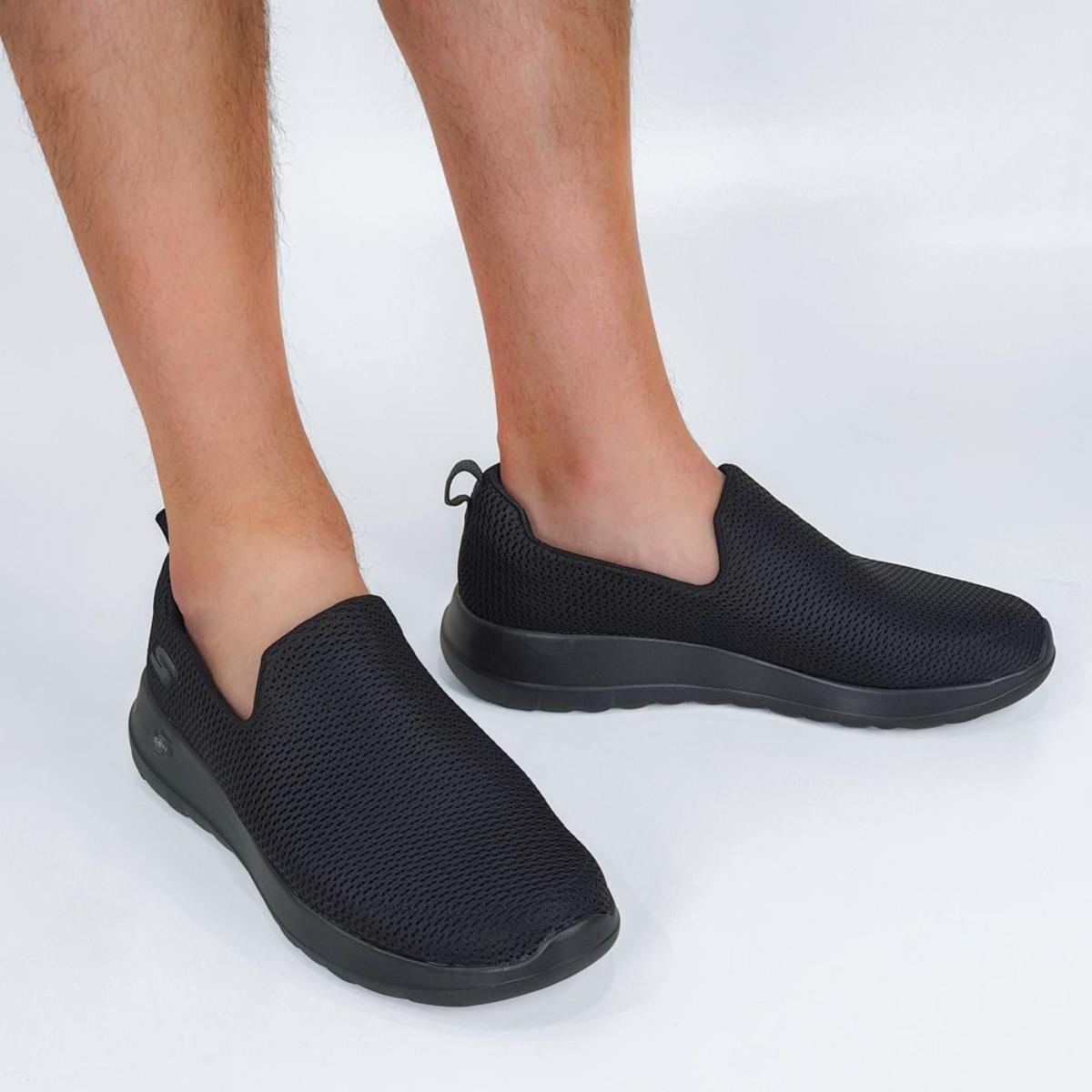 Tênis Skechers Masculino Sem Cadarço Go Walk Max Preto 1