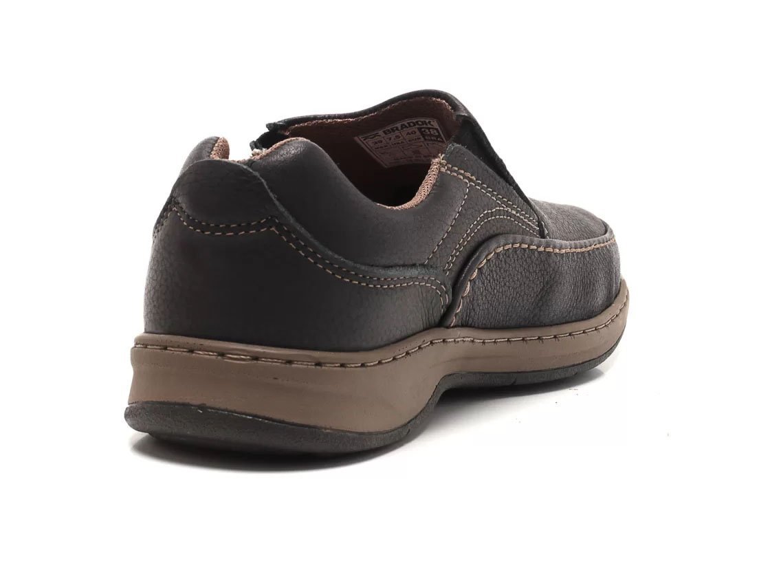 Sapato Bradock CSC9420 Classic Slip Masculino Marrom 3