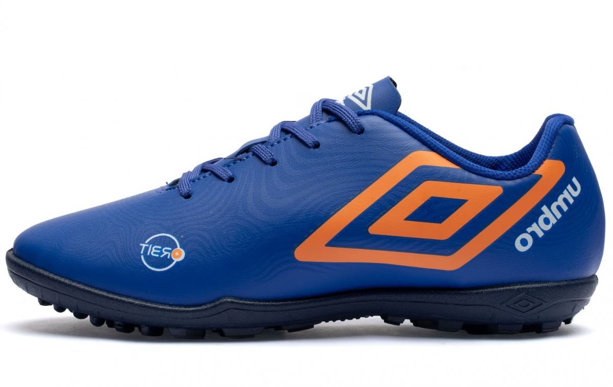 Chuteira Society Umbro Orbit Infantil Masculino Azul 2