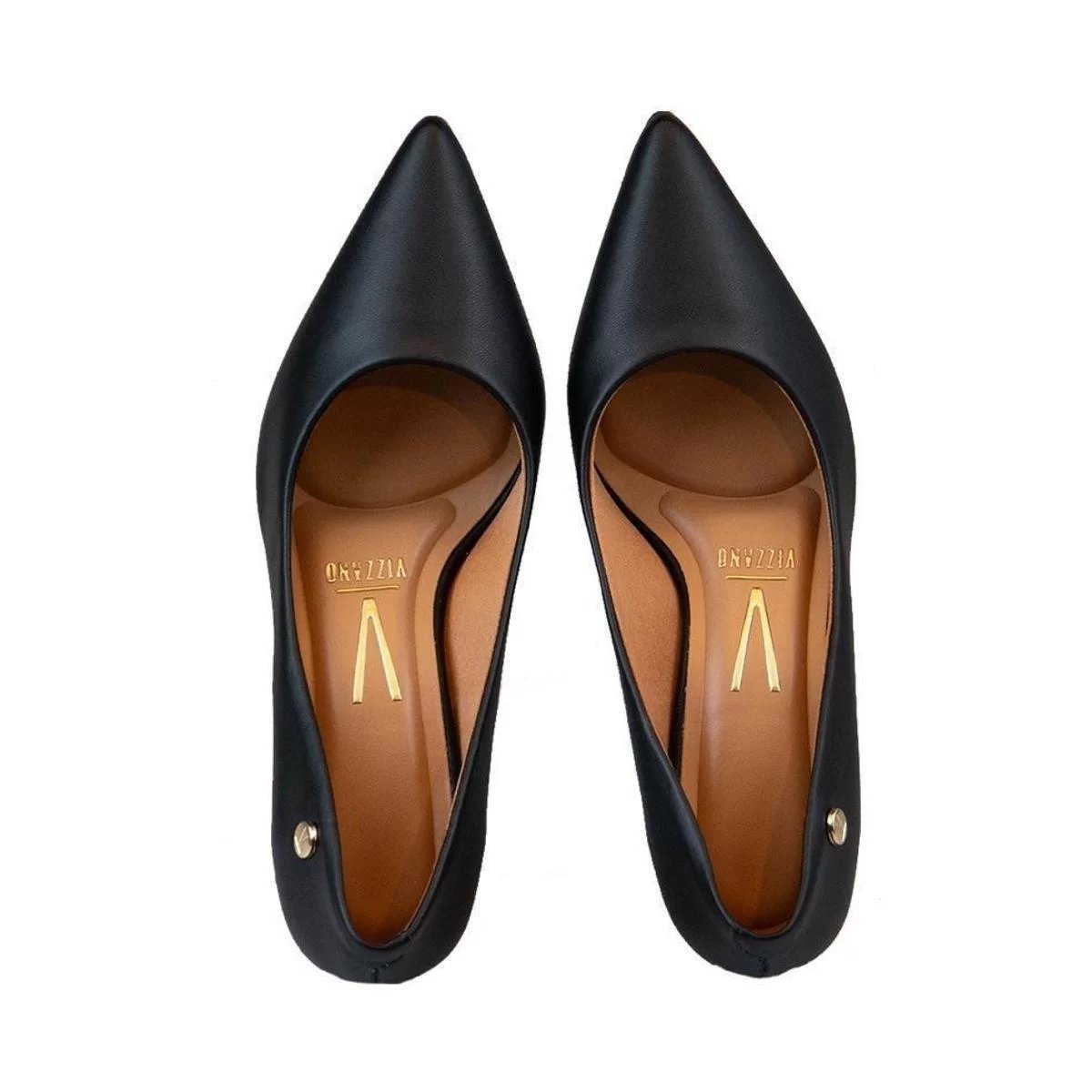 Sapato Scarpin Vizzano 1122.828  Salto Baixo Feminino Preto 3