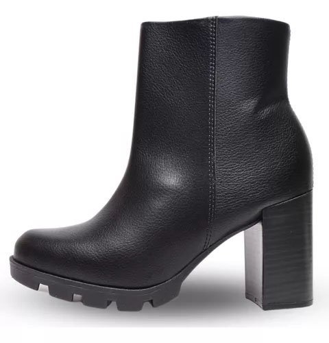 Bota Coturno Beira Rio 9074.100 Feminina Preto 2