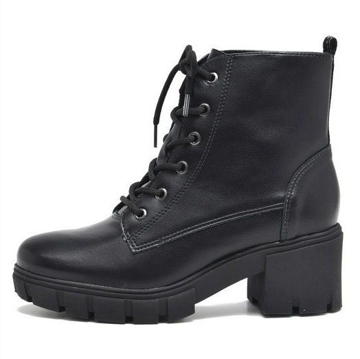 Bota Coturno Via Marte 001-002 Feminino Preto 2