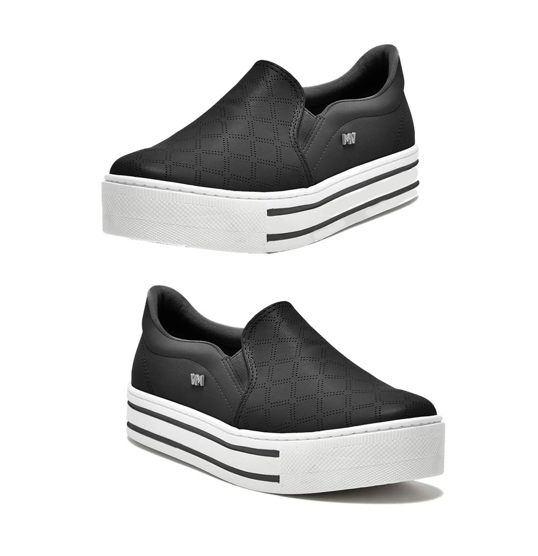 Tenis Slip Via Marte 010-009 Feminino Preto 2