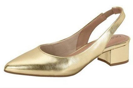 Sapato Chanel Beira Rio 4182.220 Feminino Dourado 2