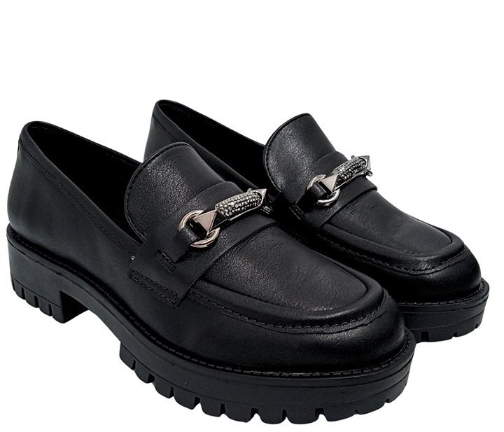 Sapato Mocassim Loafer 083-003 Feminino Preto 3