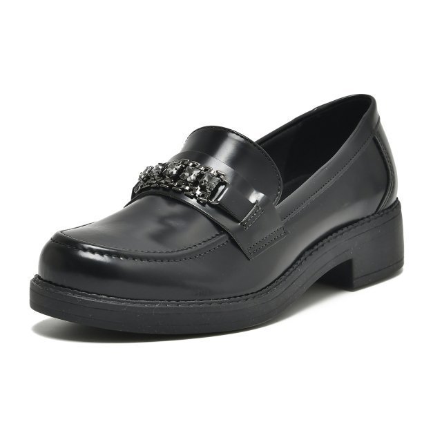 Sapato Mocassim Via Marte 011-004 Feminino Preto 2