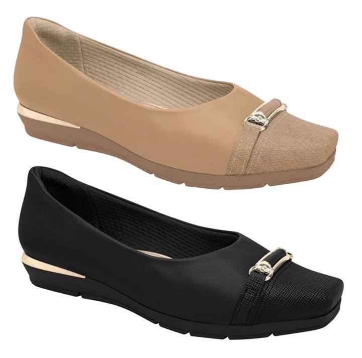 Sapato Piccadilly 147305 Feminino Bege 1