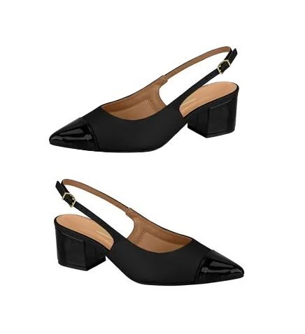 Sapato Chanel Piccadilly 739058 Feminino Preto 2