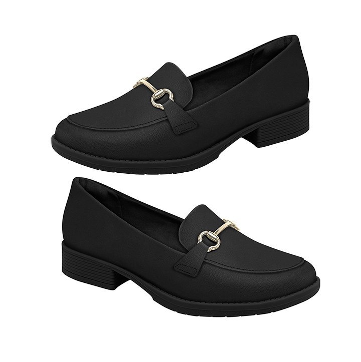 Sapato Mocassim Piccadilly 653001 Feminino Preto 2