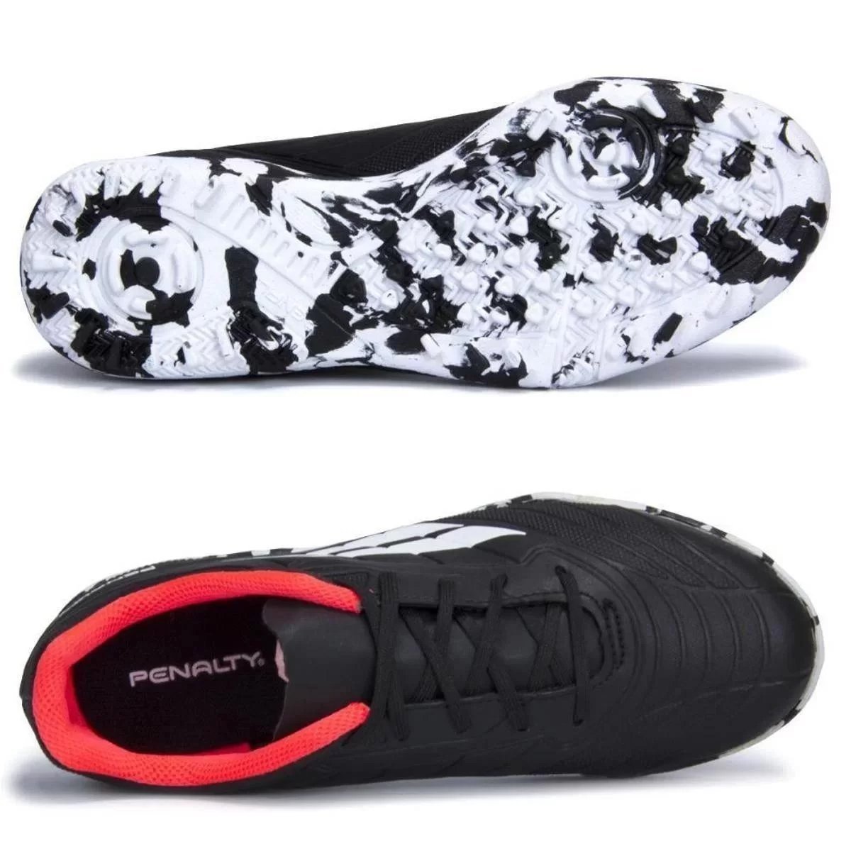 Chuteira Society Penalty Matis  XXI Infantil Masculina Preto 4