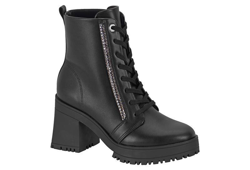 Bota Coturno Vizzano 3091.104 Feminino Preto 1