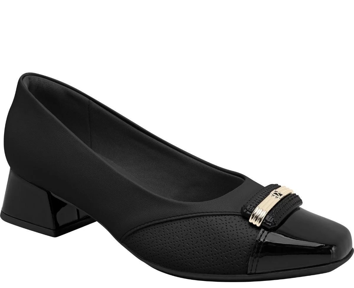 Sapato Piccadilly 160078 Feminino Preto 1