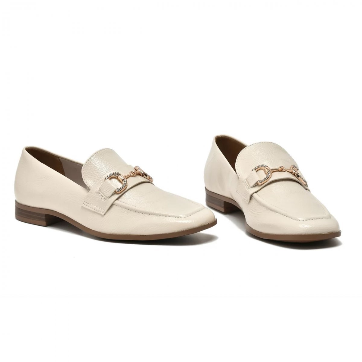 Sapato Mocassim Via Marte 075-004 Feminino Bege 3