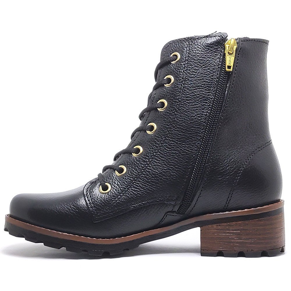 Bota Coturno Pegada 281415 Feminino Preto 3