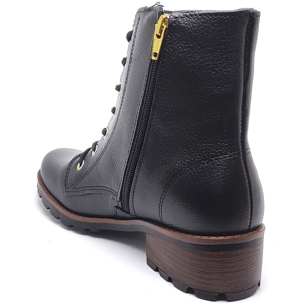 Bota Coturno Pegada 281415 Feminino Preto 4