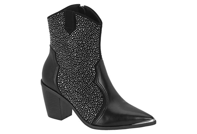 Bota Texana Country Vizzano 3070.111 Feminino Preto 1