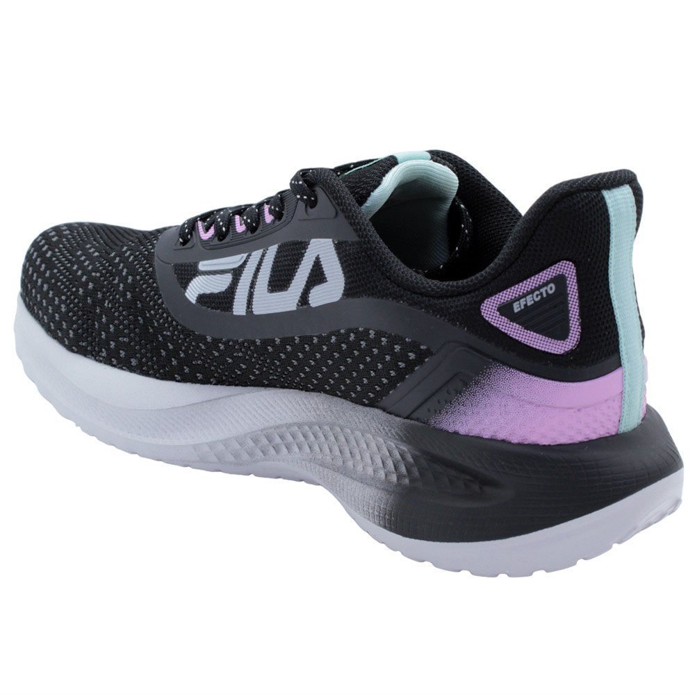 Tênis Esportivo Fila Efecto Feminino Preto 3