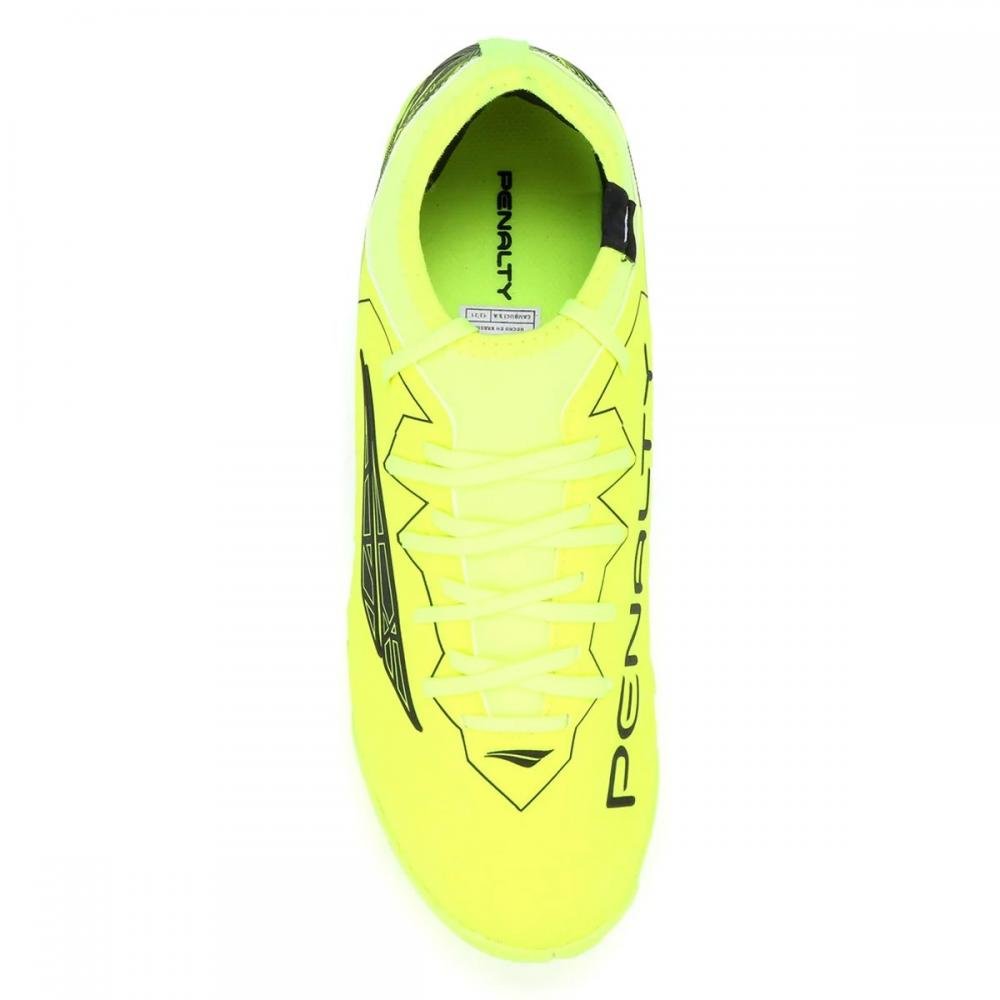 Chuteira Society Penalty Rx Locker Masculina Amarelo 4