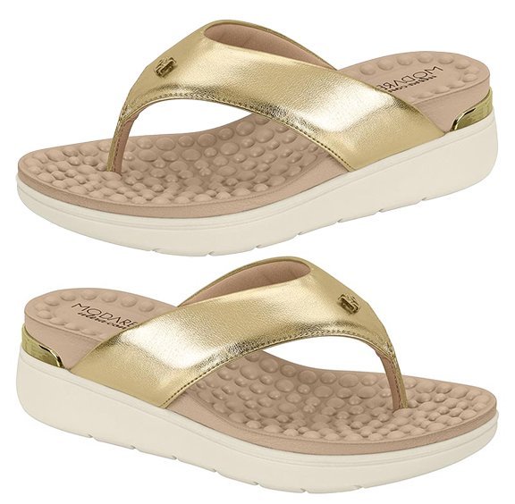 Tamanco Modare 7151.127 Feminino Dourado 2