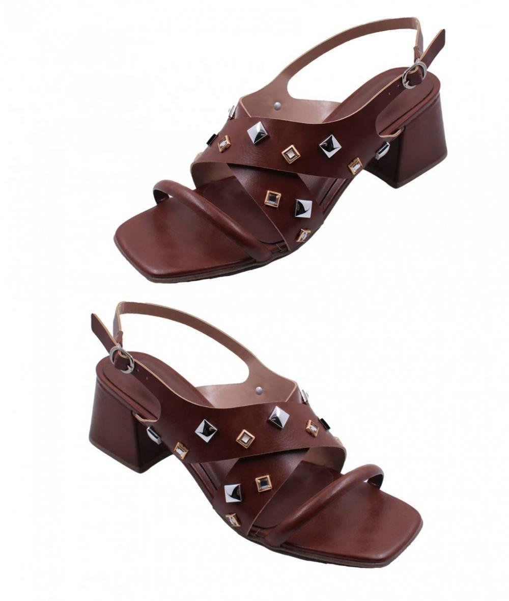 Sandalia Suzana Santos 4440.85232 Feminino Marrom 2