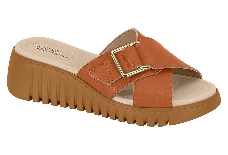 Tamanco Anabela Modare 7197.100 Feminino Marrom 1